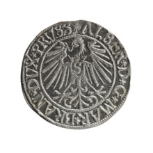 grosz, Schilling, Maciej, R0 (rarity), Albrecht Hohenzollern (Prince of Prussia; 1490–1568) —