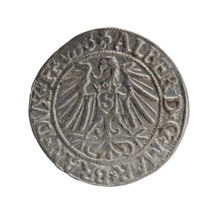 grosz, Schilling, Maciej, R0 (rarity), Albrecht Hohenzollern (Prince of Prussia; 1490–1568) —