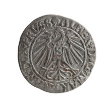 grosz, Schilling, Maciej, R0 (rarity), Albrecht Hohenzollern (Prince of Prussia; 1490–1568) —