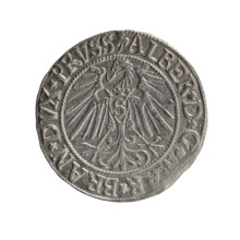 grosz, Schilling, Maciej, R0 (rarity), eagles, Albrecht Hohenzollern (Prince of Prussia; 1490–1568)