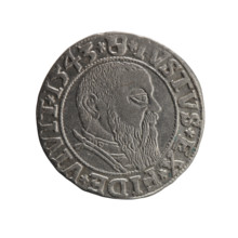 Albrecht Hohenzollern (Prince of Prussia; 1490–1568) — obverse: Prussian eagle bearing on its chest