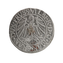 Albrecht Hohenzollern (Prince of Prussia; 1490–1568) — coin (Ducal Prussia, Königsberg), 1543.
