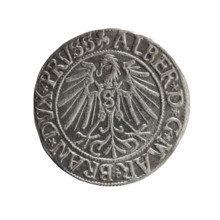 grosz, Schilling, Maciej, R0 (rarity), Albrecht Hohenzollern (Prince of Prussia; 1490-1568) -