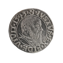 Albrecht Hohenzollern (Prince of Prussia; 1490–1568) — silver coin, 1543. Obverse: Prussian eagle,