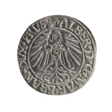grosz, Schilling, Maciej, R0 (rarity), Albrecht Hohenzollern (Prince of Prussia; 1490–1568) -