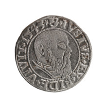 Albrecht Hohenzollern (Prince of Prussia; 1490–1568) — grosz, Schilling, Maciej, R0 (rarity). Ducal