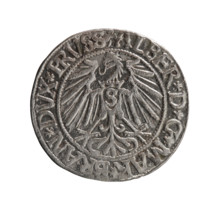 grosz, Schilling, Maciej, R0 (rarity), Albrecht Hohenzollern (Prince of Prussia; 1490–1568) —
