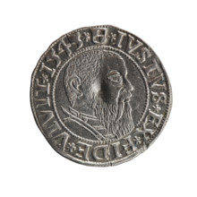 Albrecht Hohenzollern (Prince of Prussia; 1490–1568) — obverse: Prussian eagle, on its chest the