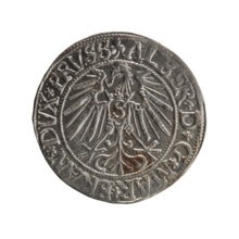 grosz, Schilling, Maciej, R0 (rarity), eagles, Albrecht Hohenzollern (Prince of Prussia; 1490-1568)