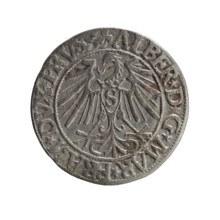 grosz, Schilling, Maciej, R0 (rarity), Albrecht Hohenzollern (Prince of Prussia; 1490–1568) -