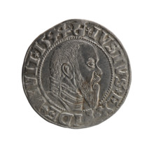 Albrecht Hohenzollern (Prince of Prussia; 1490–1568) — obverse: Prussian eagle with crowned letter