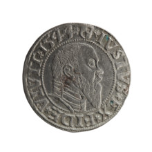 grosz; Schilling, Maciej, publisher; Decjusz, Jost Ludwik (fl. 1528–1535); R0 (rarity); Albrecht