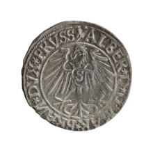 grosz; Schilling, Maciej, publisher; Decjusz, Jost Ludwik (fl. 1528–1535); R0 (rarity). Obverse: