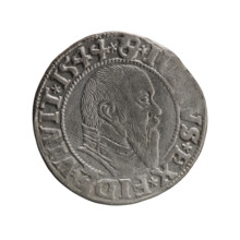 grosz; Schilling, Maciej, publisher; Decjusz, Jost Ludwik (fl. 1528–1535); R0 (rarity). Albrecht