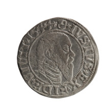 grosz; Schilling, Maciej, publisher; Decjusz, Jost Ludwik (fl. 1528–1535); R0 (rarity). Subject: