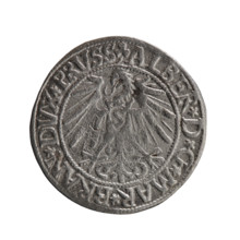 grosz; Schilling, Maciej, publisher; Decjusz, Jost Ludwik (fl. 1528–1535); R0 (rarity). Albrecht