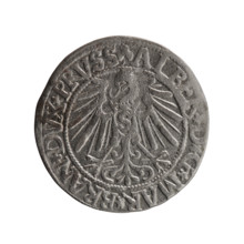 grosz; Schilling, Maciej, publisher; Decjusz, Jost Ludwik (fl. 1528–1535); R0 (rarity). Subject: