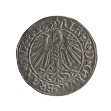 grosz; publisher: Maciej Schilling; engraver: Jost Ludwik Decjusz (fl. 1528–1535); rarity R0;