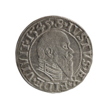 grosz; Schilling, Maciej, publisher; Decjusz, Jost Ludwik (fl. 1528–1535); eagles; Albrecht