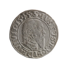Obverse: Prussian eagle; on its chest a crowned letter S. In the rim between the pearl borders an