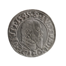 grosz; Schilling, Maciej, publisher; Decjusz, Jost Ludwik (fl. 1528–1535); Albrecht Hohenzollern