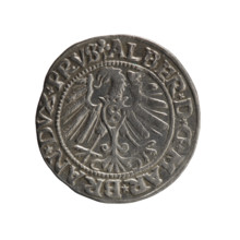 grosz; Schilling, Maciej; eagles. Albrecht Hohenzollern (Prince of Prussia; 1490–1568) —
