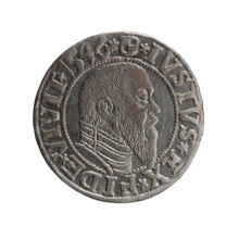Albrecht Hohenzollern (Prince of Prussia; 1490–1568) — coin (1546). Obverse: Prussian eagle, on its