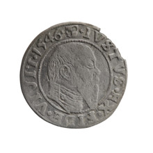 grosz, Schilling, Maciej, Albrecht Hohenzollern (Prince of Prussia; 1490–1568) — iconography: