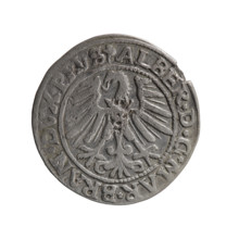 grosz; Schilling, Maciej; eagles; Albrecht Hohenzollern (Prince of Prussia; 1490–1568) —