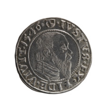 Albrecht Hohenzollern (Prince of Prussia; 1490–1568). Obverse: Prussian eagle, on its chest the