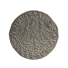 grosz; Schilling, Maciej; eagles; Albrecht Hohenzollern (Prince of Prussia; 1490–1568) —