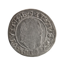 grosz, Schilling, Maciej, Albrecht Hohenzollern (Prince of Prussia; 1490-1568) - iconography,