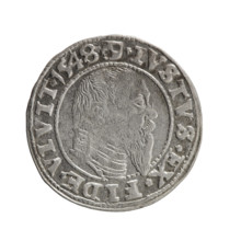 Albrecht Hohenzollern (Prince of Prussia; 1490–1568). Obverse: Prussian eagle; in the rim between