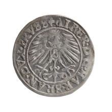 grosz; eagles; Albrecht Hohenzollern (Prince of Prussia; 1490–1568) — iconography; Hohenzollern