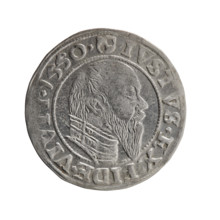 grosz; eagles; Albrecht Hohenzollern (Prince of Prussia; 1490–1568) — iconography; Hohenzollern