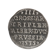 trojak, Decius, Jost Ludwik (fl. 1528-1535), Albrecht Hohenzollern (Prince of Prussia; 1490-1568) -