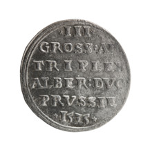 trojak, Decius, Jost Ludwik (fl. 1528-1535), Albrecht Hohenzollern (Prince of Prussia; 1490-1568) -