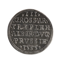 trojak, Decius, Jost Ludwik (fl. 1528-1535), Albrecht Hohenzollern (Prince of Prussia; 1490-1568) -