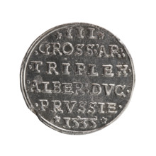 trojak, Decius, Jost Ludwik (fl. 1528-1535); Albrecht Hohenzollern (Prince of Prussia; 1490-1568) -