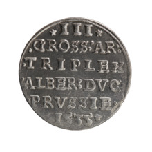 trojak, Decius, Jost Ludwik (fl. 1528-1535). Albrecht Hohenzollern (Prince of Prussia; 1490-1568) -