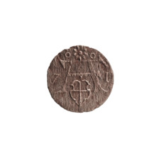 Denarius of Albert Frederick of Hohenzollern (1553–1619; Duke of Prussia 1568–1578). Obverse: