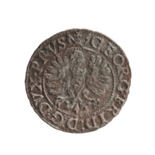 szelag (Gulden), publisher Pawel Gulden; Jerzy Fryderyk (Duke of Karniów; 1539–1603). Obverse: in a