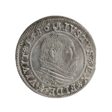 Grosz; Gulden; Pawel, publisher. Obverse: Prussian eagle with a crowned letter S on the chest,