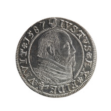 Obverse: Prussian eagle with crowned letter S on the chest; in the rim, between the borders, an