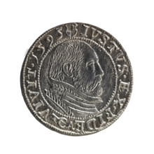Obverse: Prussian eagle with crowned letter S on the chest; in the rim between the borders an