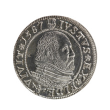 Obverse: Prussian eagle with crowned letter S on the chest; in the rim, between the borders, an