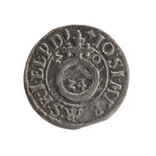 One and a half, Pfahler, Ernest, cross (iconographic), orb of rule (iconographic), coats of arms,
