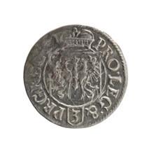 One-and-a-half; Pfahler, Ernest; cross (iconographic); orb of rule (iconographic); coats of arms;