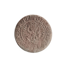 szelag by Ernest Pfahler; coin (Ducal Prussia, Königsberg), 1627. Obverse: Prussian eagle with