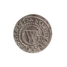 szelag by Ernest Pfahler; coin (Ducal Prussia, Königsberg), 1627. Obverse: Prussian eagle with
